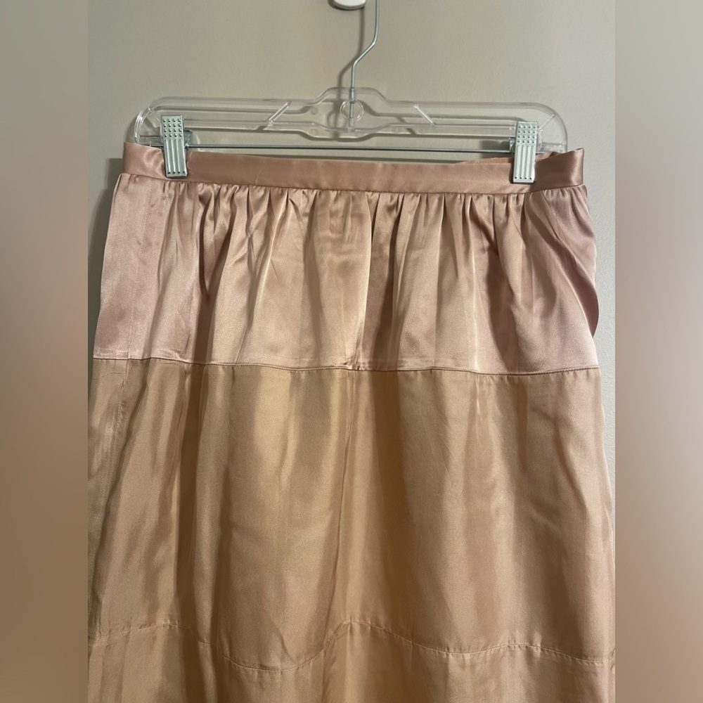 Rag & Bone Maria silk skirt in the Rugby Tan color - Picture 4 of 7